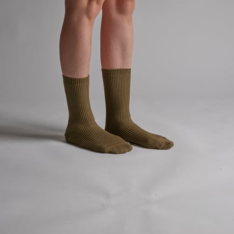 SUVIN-GOLD CHEWY SOCKS-KHAKI