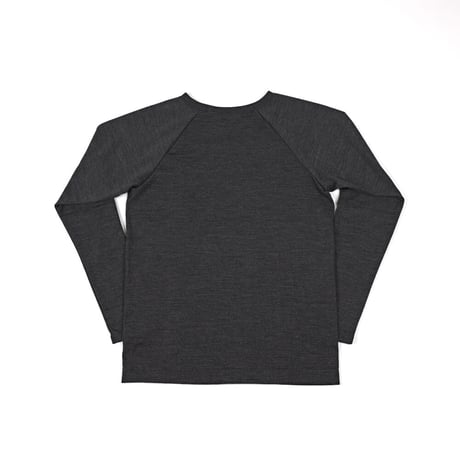 WOOL TENJIKU RAGLAN LONG SLEEVE【CHARCOAL】Size M-L
