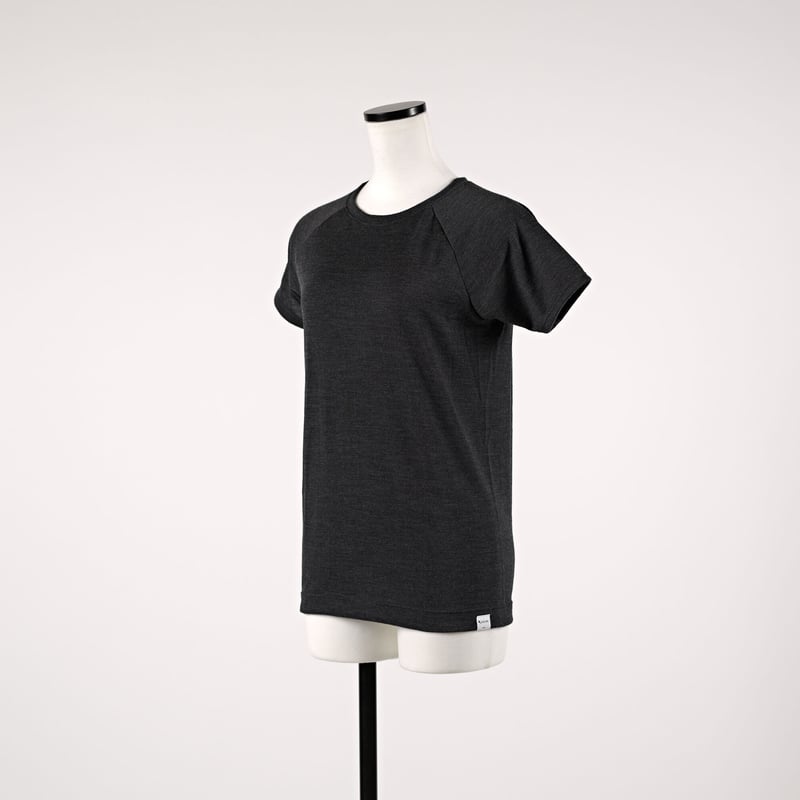 RIKKA ロングジョン、タッパー 2mm ブラック/ネイビー WOOL TENJIKU RAGLAN FRENCH SLEEVE【CHARCOAL】Size