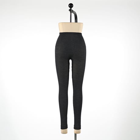 WOOL RIB LEGGINGS【CHARCOAL】Size M-L