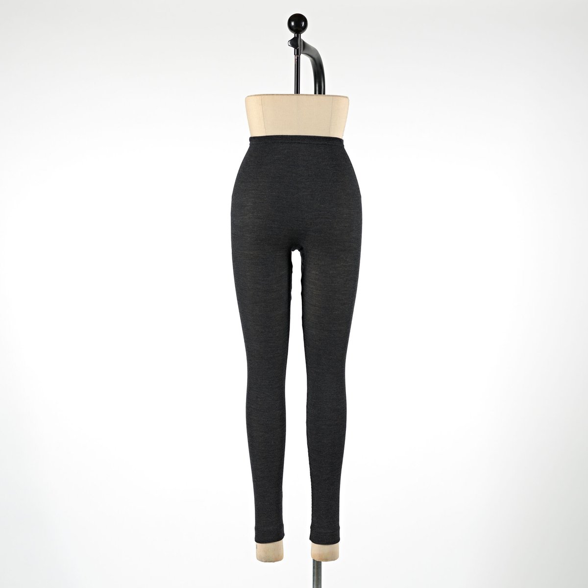 WOOL RIB LEGGINGS【CHARCOAL】Size M-L | lesbutte