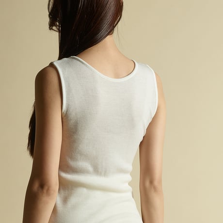 WOOL RIB TANKTOP【IVORY】Size M-L