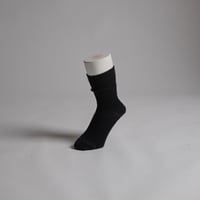 MERINO-WOOL CHEWY SOCKS-BLACK