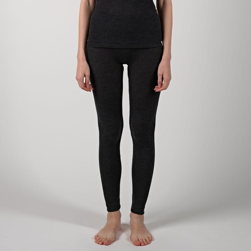 WOOL RIB LEGGINGS【CHARCOAL】Size M-L | lesbutte