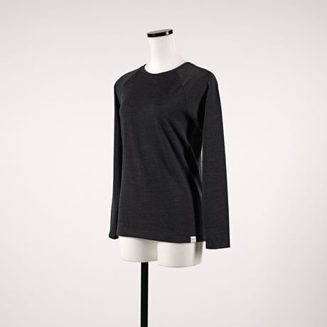 WOOL TENJIKU RAGLAN LONG SLEEVE【CHARCOAL】Size M-L