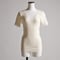 AIRY-COTTON-RIB SHORT-SLEEVE【WHITE】