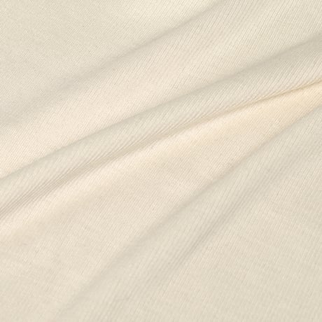 SILK RIB FRENCH SLEEVE【IVORY】Size M-L