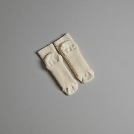 MERINO-WOOL CHEWY SOCKS-IVORY