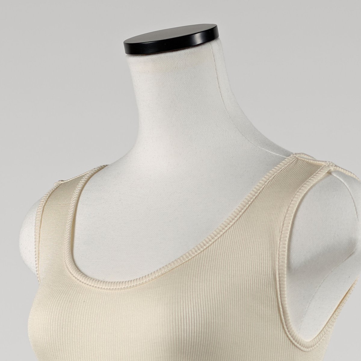 SILK RIB TANKTOP【IVORY】Size M-L | lesbutte