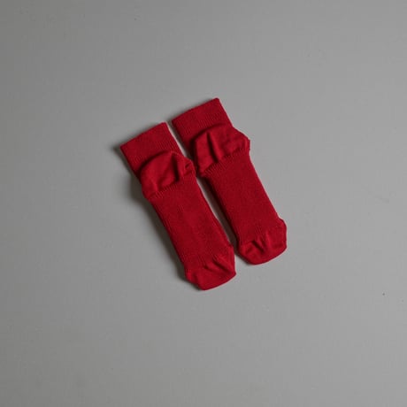 MERINO-WOOL CHEWY SOCKS-RED