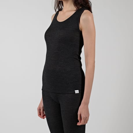 WOOL RIB TANKTOP【CHARCOAL】Size M-L