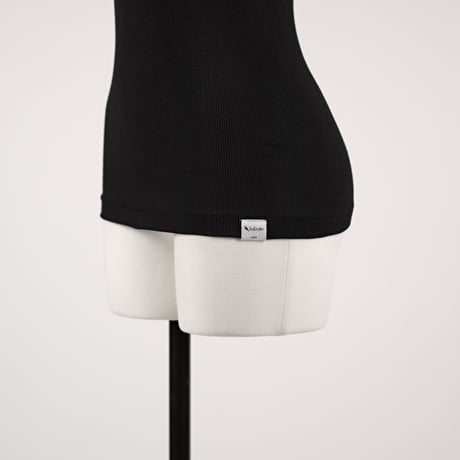 SILK RIB TANKTOP【BLACK】Size M-L