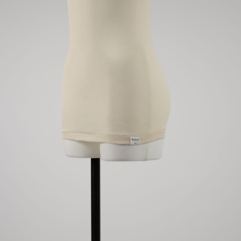 LGB アイボリー タンクトップ SILK RIB TANKTOP【IVORY】Size M-L | lesbutte