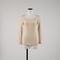 SUVIN GOLD COTTON RIB LONG SLEEVE【ECRU】Size M-L