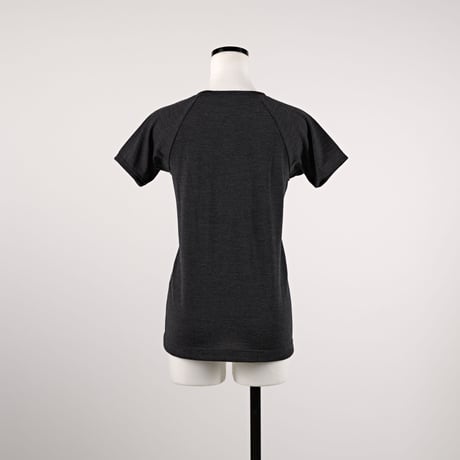 WOOL TENJIKU RAGLAN FRENCH SLEEVE【CHARCOAL】Size M-L