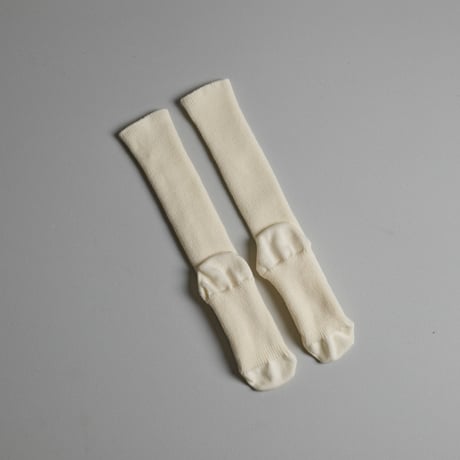 MERINO-WOOL CHEWY HIGH-SOCKS-IVORY
