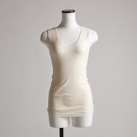 AIRY-COTTON-RIB TANK-TOP【WHITE】