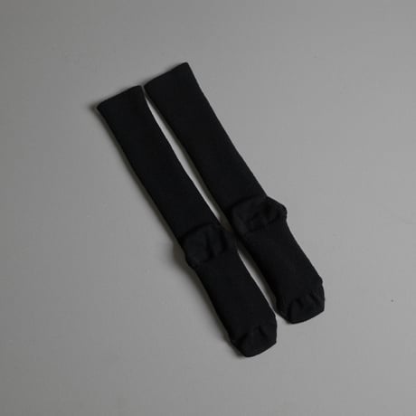 MERINO-WOOL CHEWY HIGH-SOCKS-BLACK