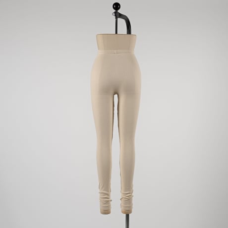 SUVIN GOLD COTTON RIB LEGGINGS【ECRU】Size M-L