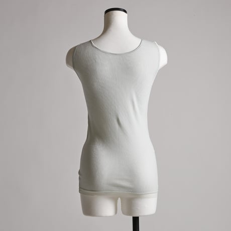 AIRY-COTTON-RIB  TANK-TOP【LIGHT GRAY】