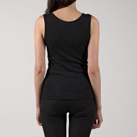WOOL RIB TANKTOP【CHARCOAL】Size M-L