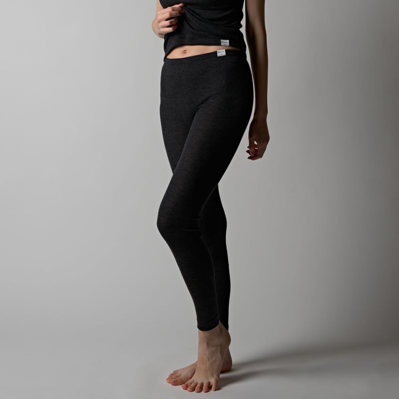 WOOL RIB LEGGINGS【CHARCOAL】Size M-L | lesbutte