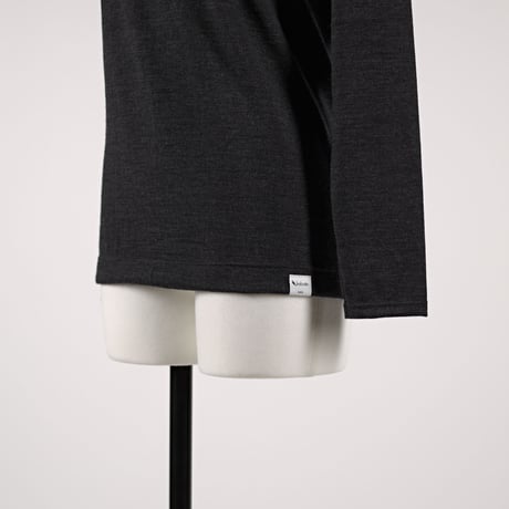 WOOL TENJIKU RAGLAN LONG SLEEVE【CHARCOAL】Size M-L