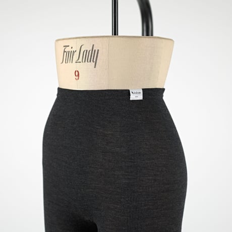 WOOL RIB LEGGINGS【CHARCOAL】Size M-L