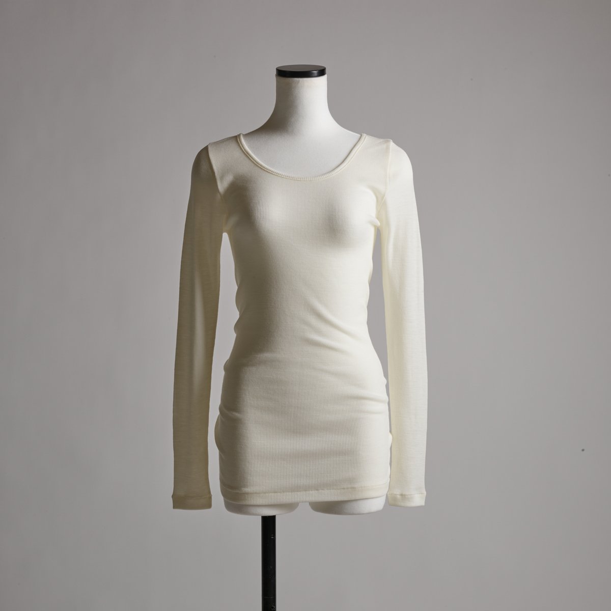 WOOL RIB LONG SLEEVE【IVORY】Size M-L | lesbutte