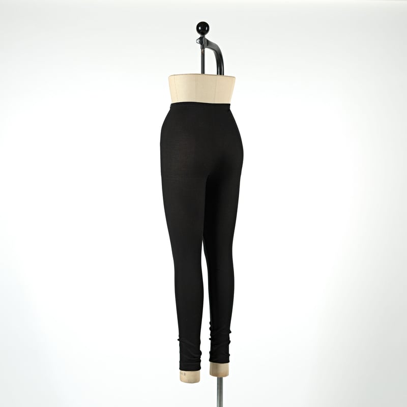 SILK RIB LEGGINGS【BLACK】Size M-L | lesbutte