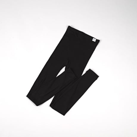 SILK RIB LEGGINGS【BLACK】Size M-L