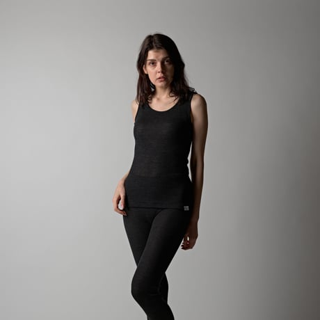 WOOL RIB TANKTOP【CHARCOAL】Size M-L
