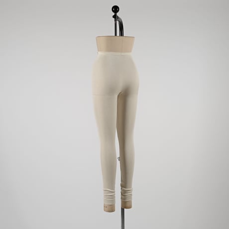 SILK RIB LEGGINGS【IVORY】Size M-L