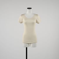 SILK RIB FRENCH SLEEVE【IVORY】Size M-L