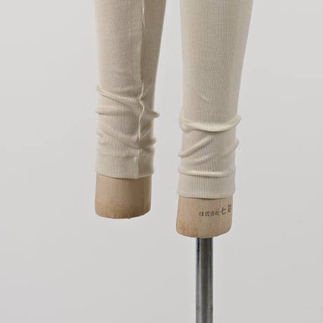 SILK RIB LEGGINGS【IVORY】Size M-L