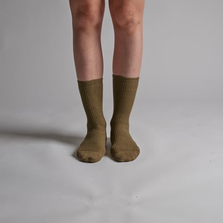 SUVIN-GOLD CHEWY SOCKS-KHAKI
