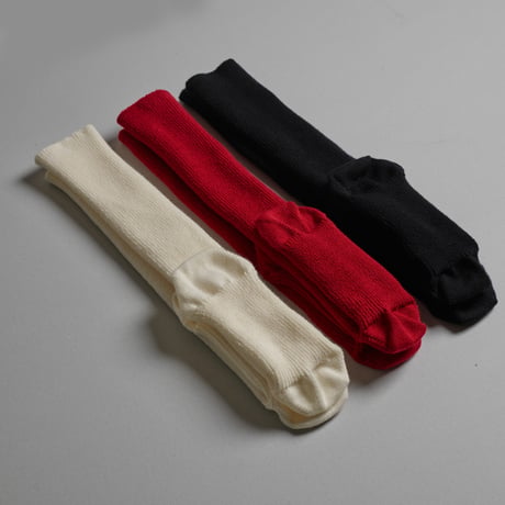 MERINO-WOOL CHEWY HIGH-SOCKS-RED