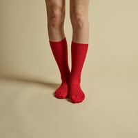 SUVIN-GOLD CHEWY SOCKS-RED
