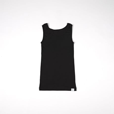 SILK RIB TANKTOP【BLACK】Size M-L