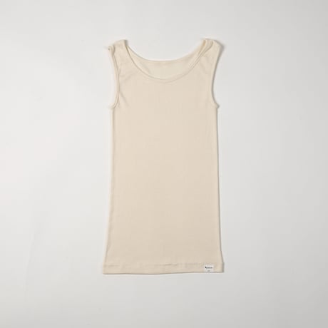 SILK RIB TANKTOP【IVORY】Size M-L