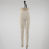SILK RIB LEGGINGS【IVORY】Size M-L