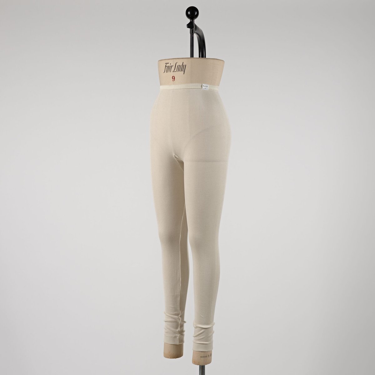 SILK RIB LEGGINGS【IVORY】Size M-L | lesbutte