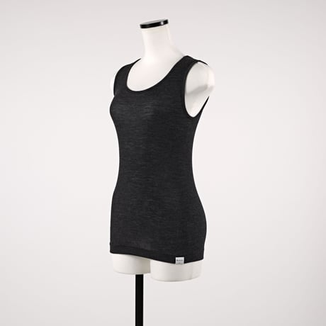WOOL RIB TANKTOP【CHARCOAL】Size M-L