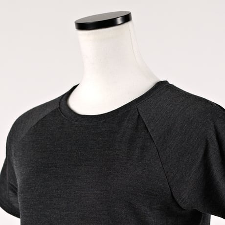 WOOL TENJIKU RAGLAN FRENCH SLEEVE【CHARCOAL】Size M-L