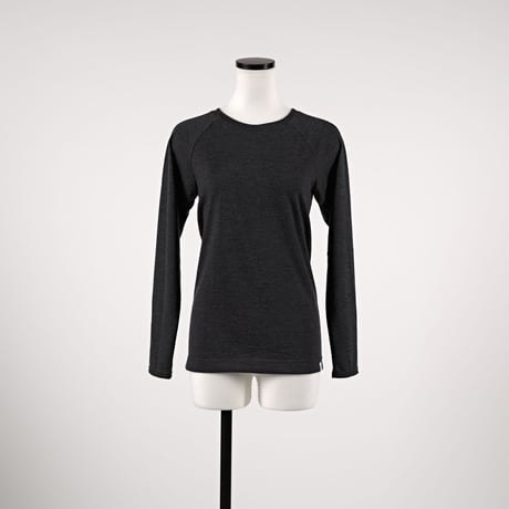 WOOL TENJIKU RAGLAN LONG SLEEVE【CHARCOAL】Size M-L