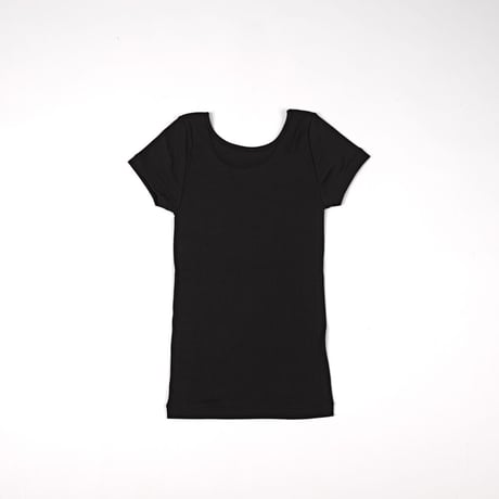 SILK RIB FRENCH SLEEVE【BLACK】Size MｰL
