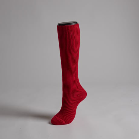 MERINO-WOOL CHEWY HIGH-SOCKS-RED
