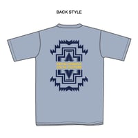 【03】DASサマーTシャツ2026（アシッドブルー×ダークネイビー・サンフラワー）【注文販売/レッスン受取り】
