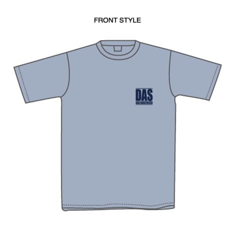 【03】DASサマーTシャツ2026（アシッドブルー×ダークネイビー・サンフラワー）【注文販売/レッスン受取り】