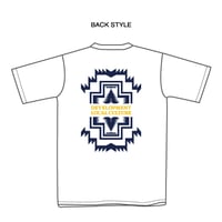 【01】DASサマーTシャツ2026（ホワイト×ダークネイビー・サンフラワー）【注文販売/レッスン受取り】